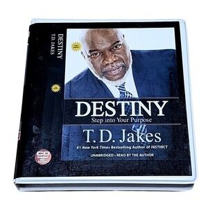 T.D.‎ Jakes Destiny Step Into Your Purpose Audio Book 7 CD Set Christian Sermon